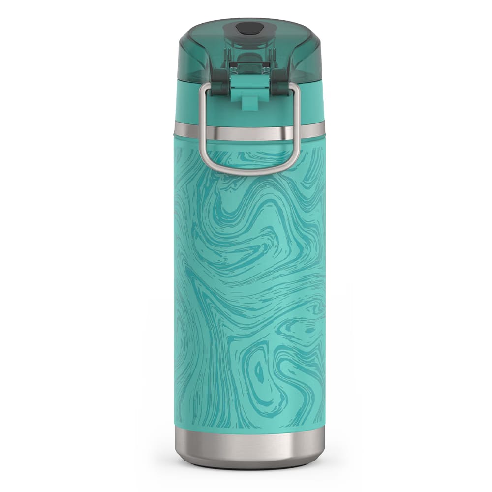 Thermos 18oz Icon Kids Water Bottle With Spout Lid Marble