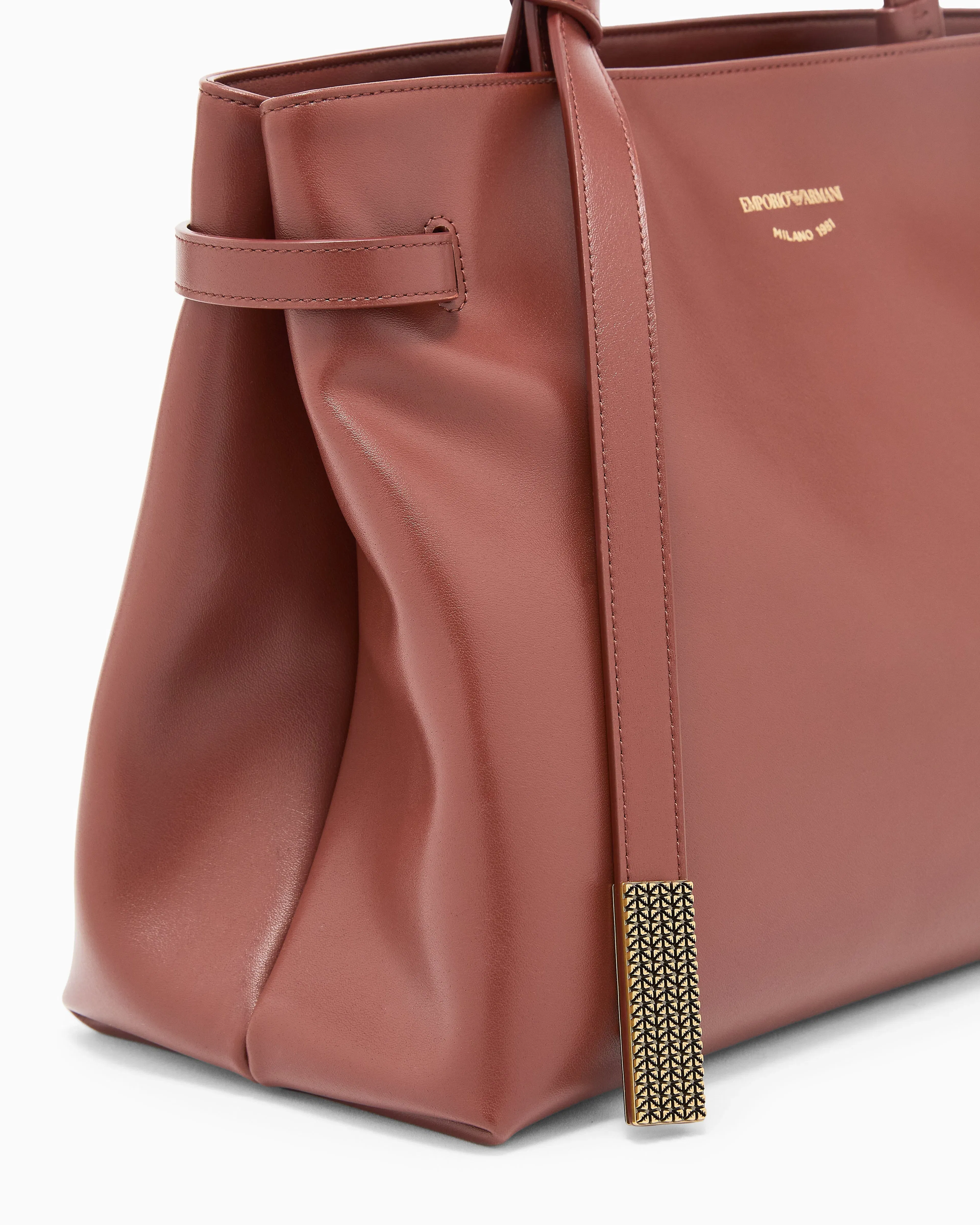 Emporio Armani Smooth leather shoulder bag