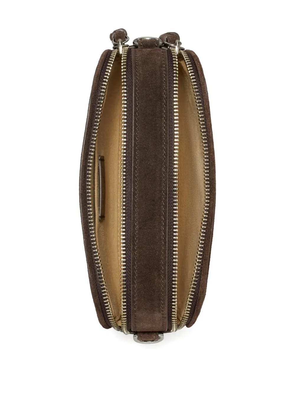 mini Miller logo-studded suede crossbody bag