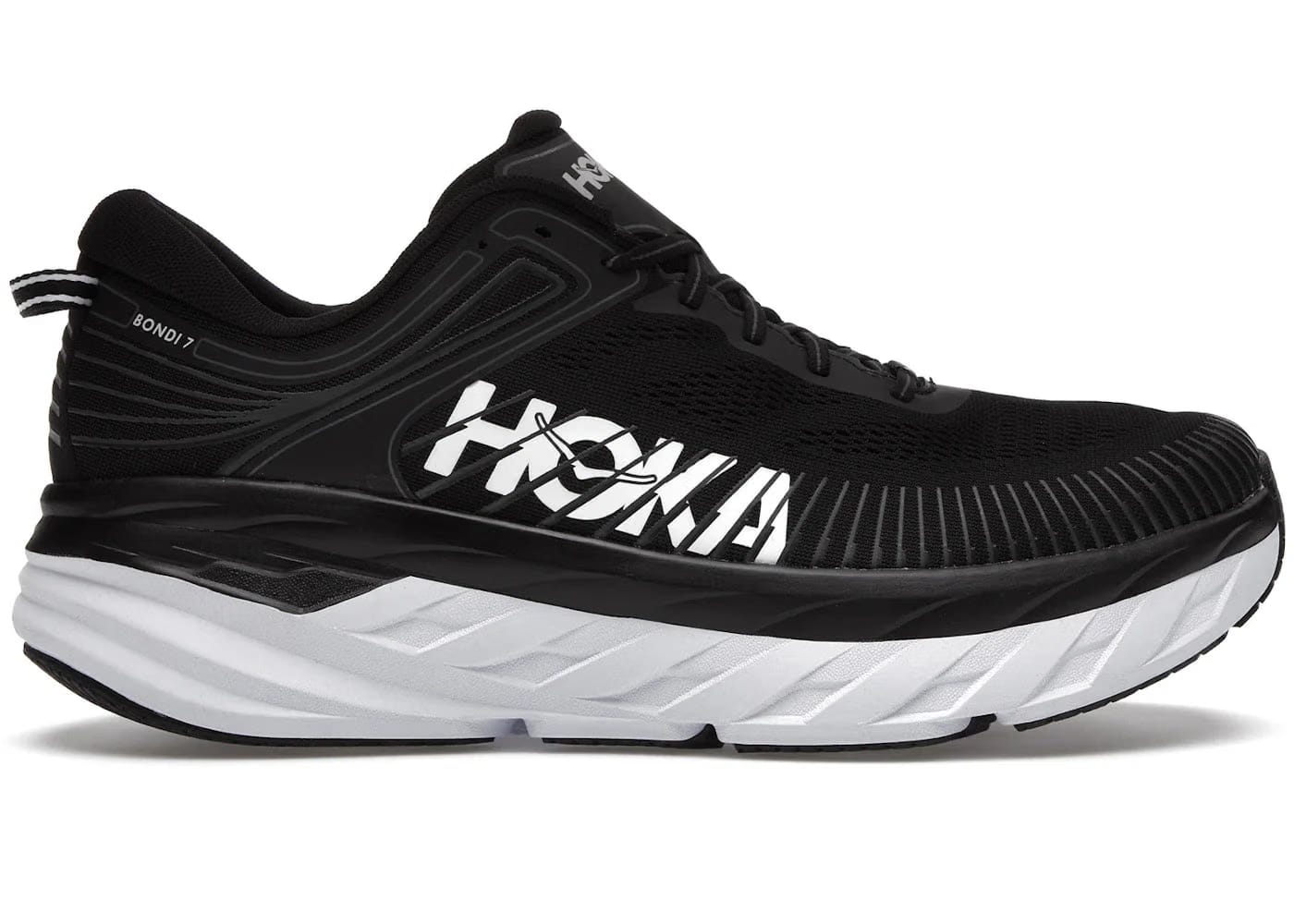 Hoka One One Bondi 7 Black White