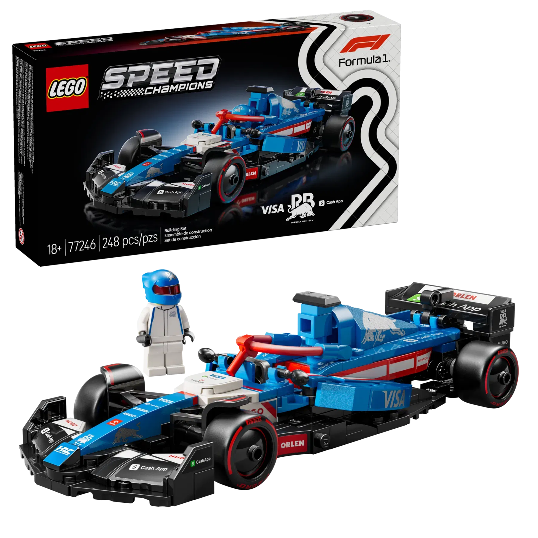 Lego Visa Cash App RB VCARB 01 F1 Race Car