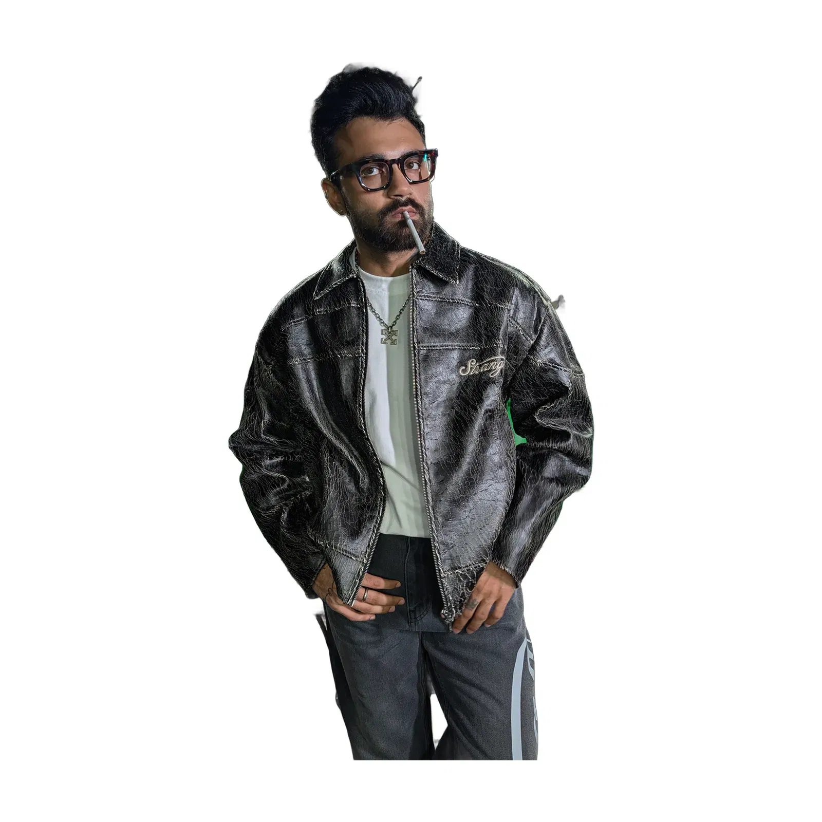 Cracked Leather Jacket