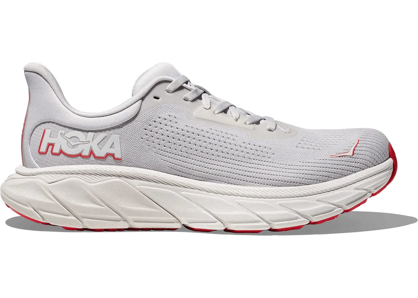Hoka One One Arahi 7 Cosmic Grey Ruby Red Womens
