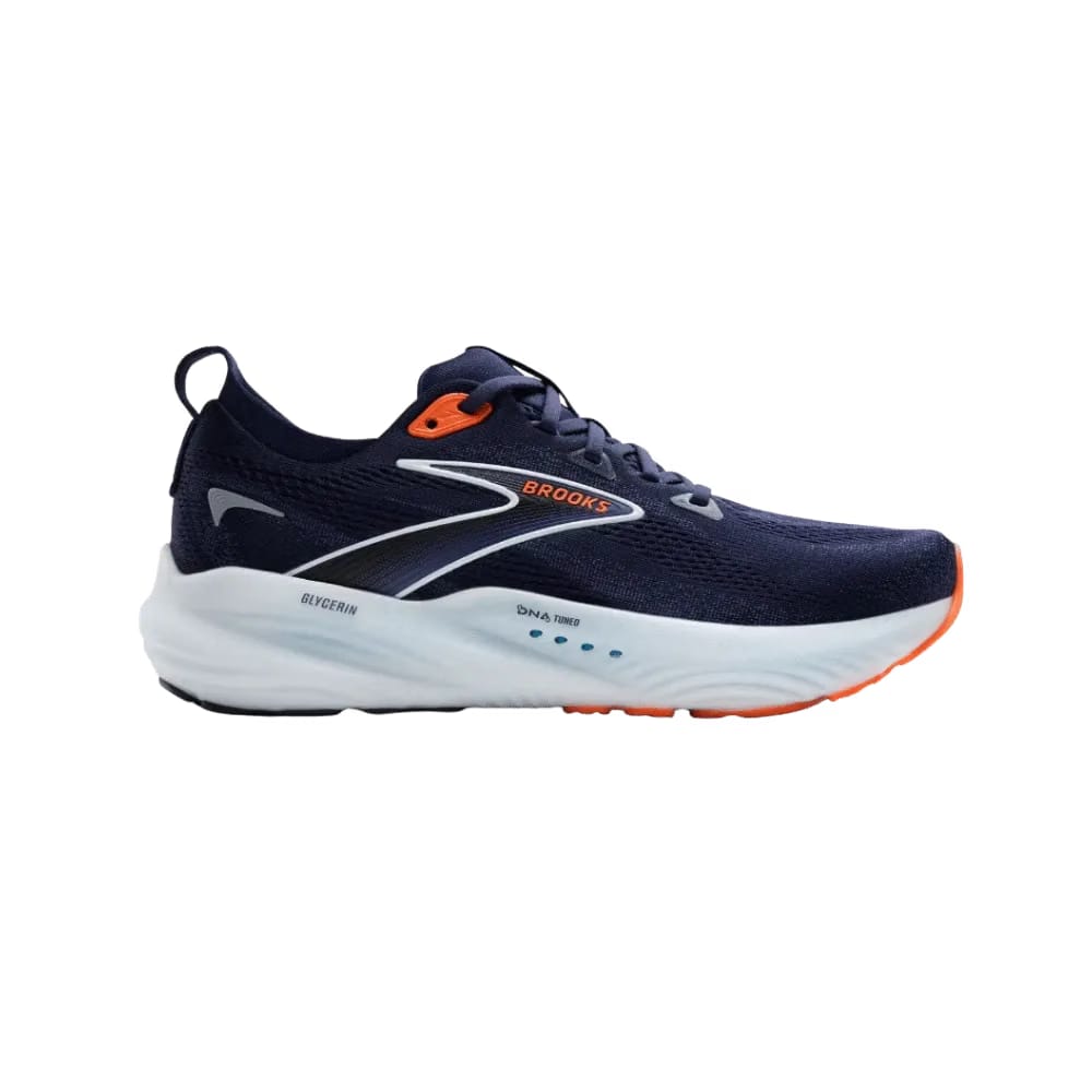 Brooks Glycerin 22 Peacoat Blue Ribbon Orange