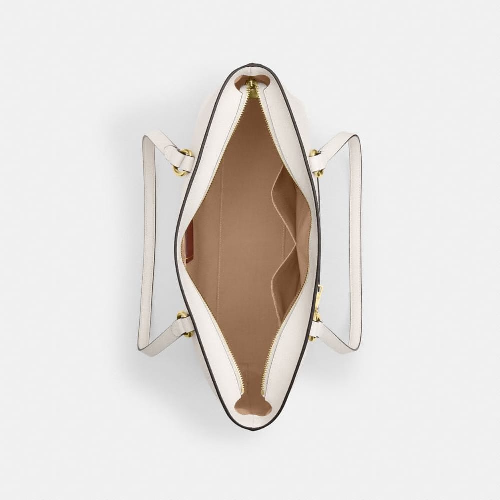 Coach Station Tote Bag Gold Chalk