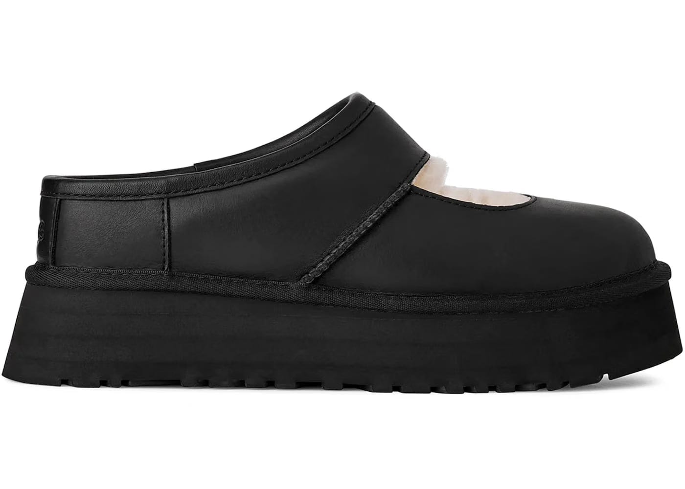 Ugg Bea Mary Jane Leather Black Womens