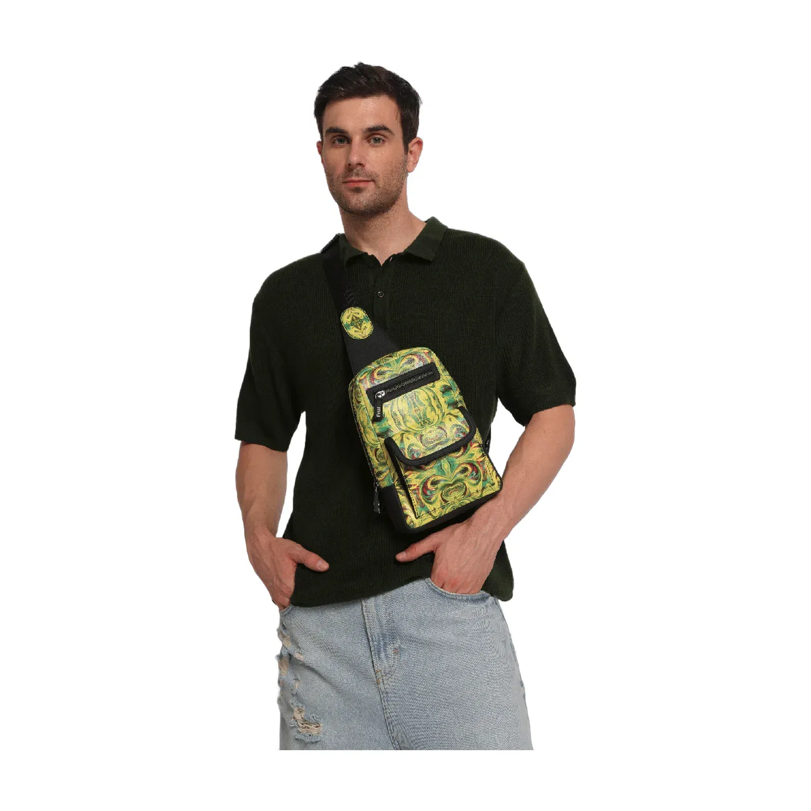 Kosmic Immersion Sling Bag - Helios Men