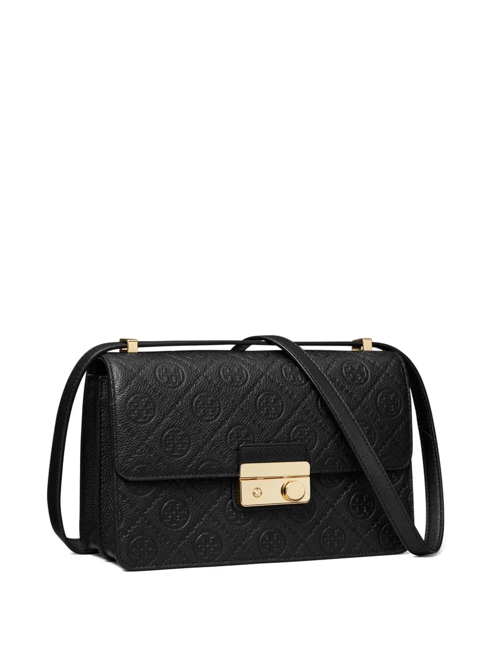 T-Monogram embossed leather shoulder bag