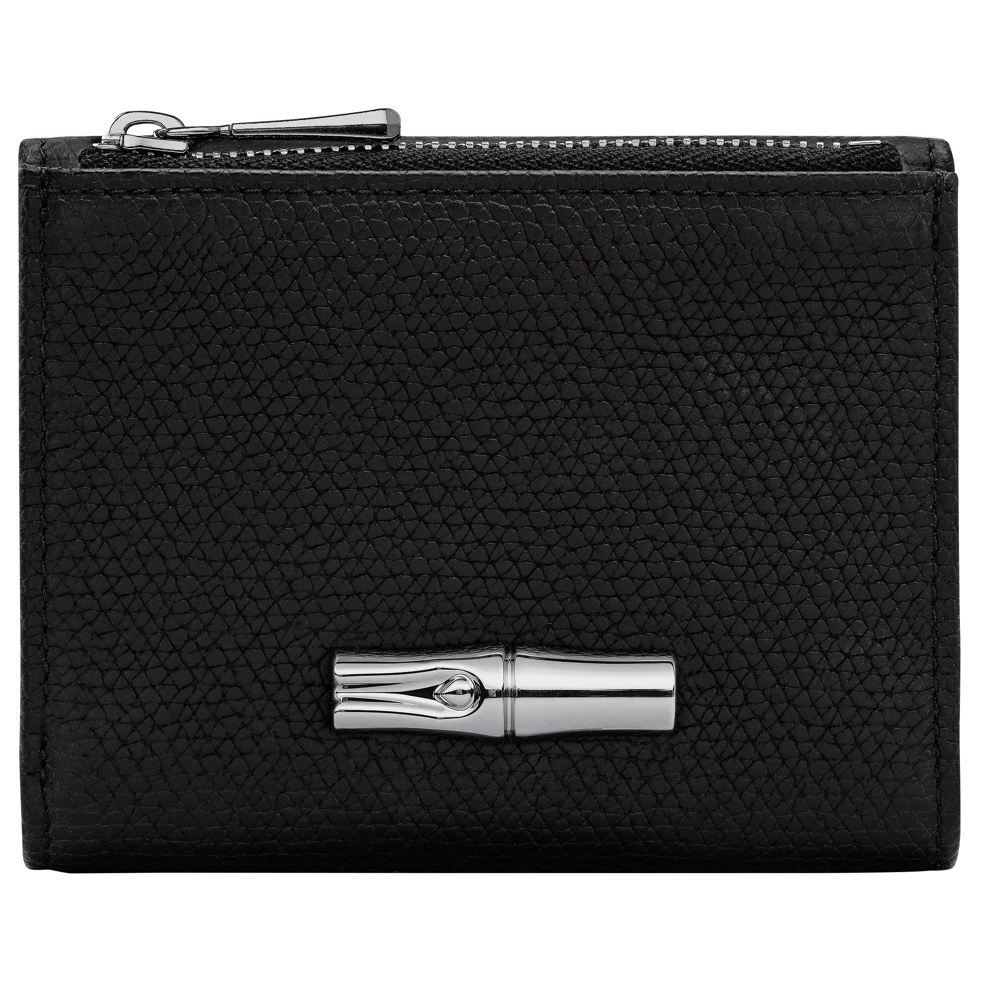 Longchamp Le Roseau Compact wallet Black