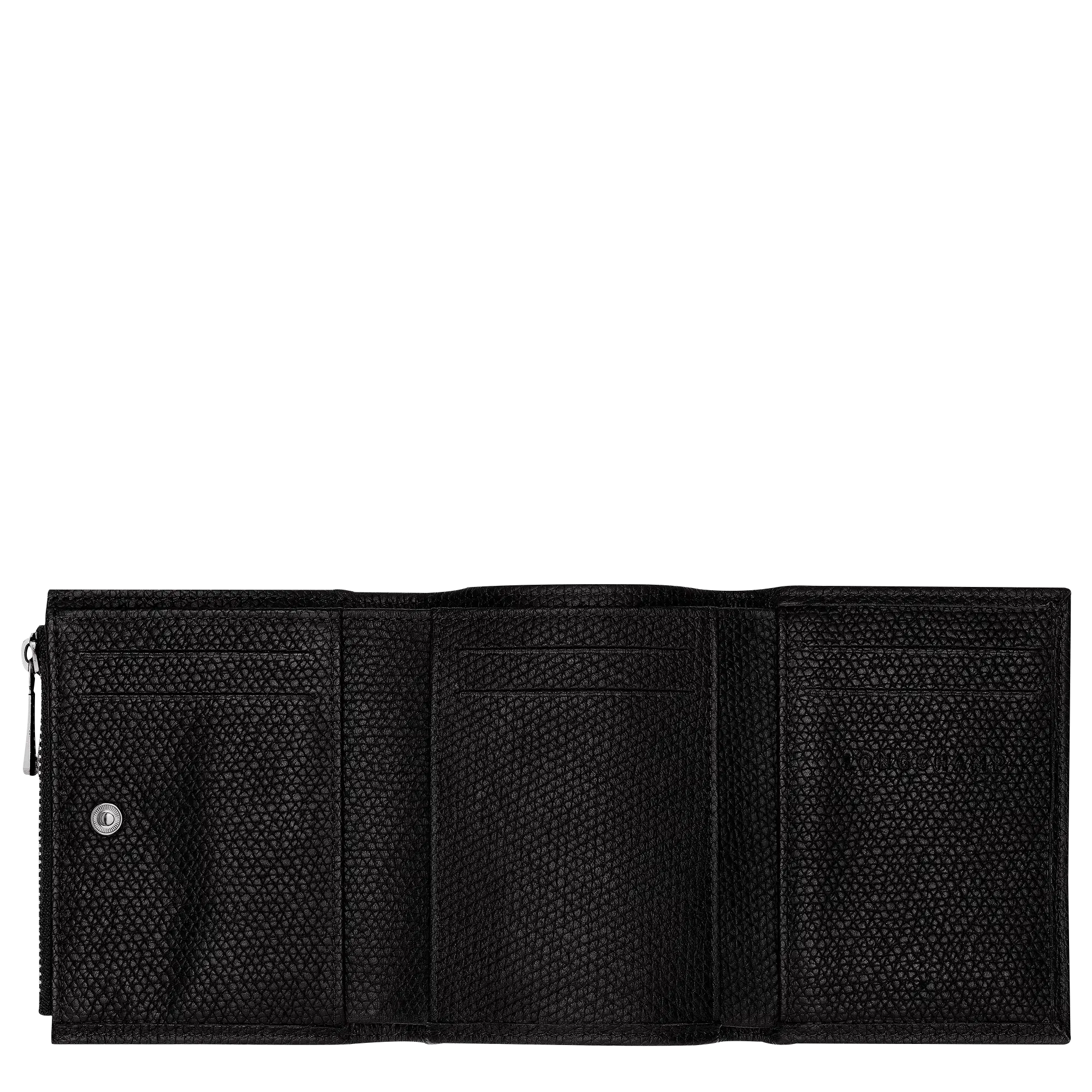 Longchamp Le Roseau Compact wallet Black
