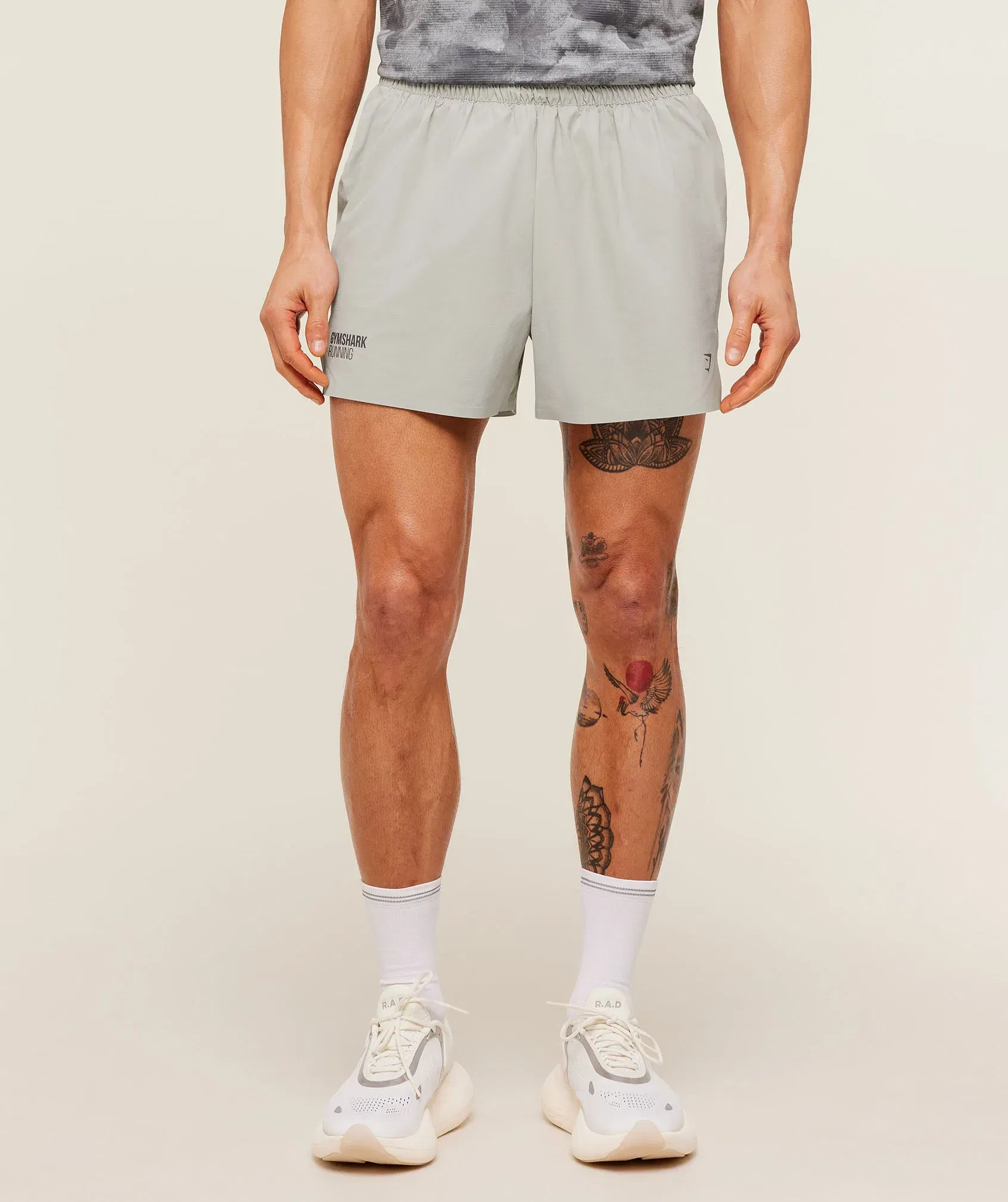 Gymshark Running Elite 5" Short - Stone Grey