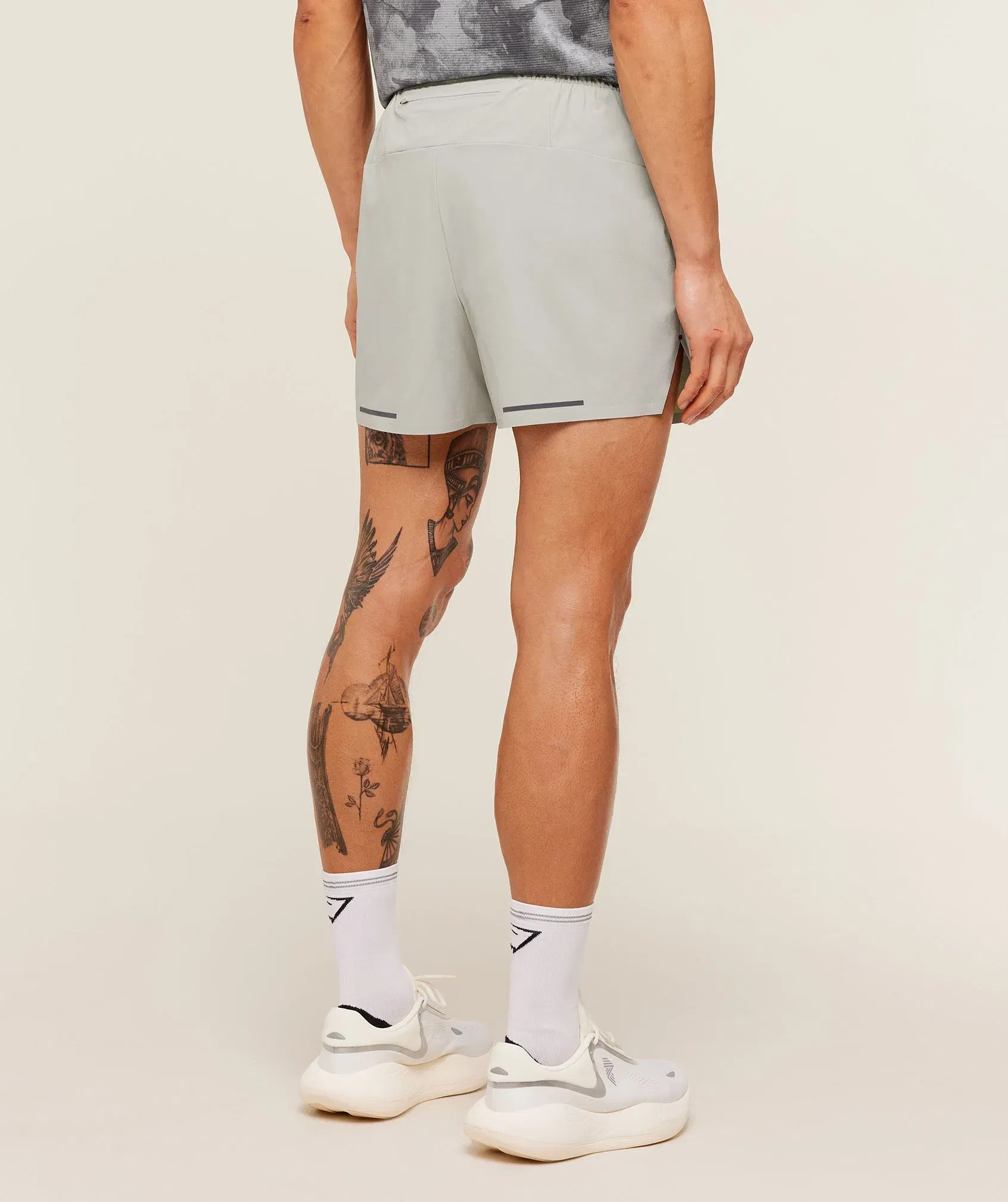 Gymshark Running Elite 5" Short - Stone Grey