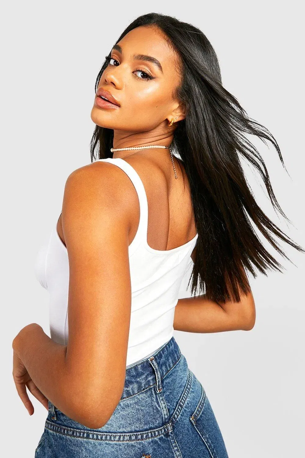 Strappy Square Neck Bodysuit