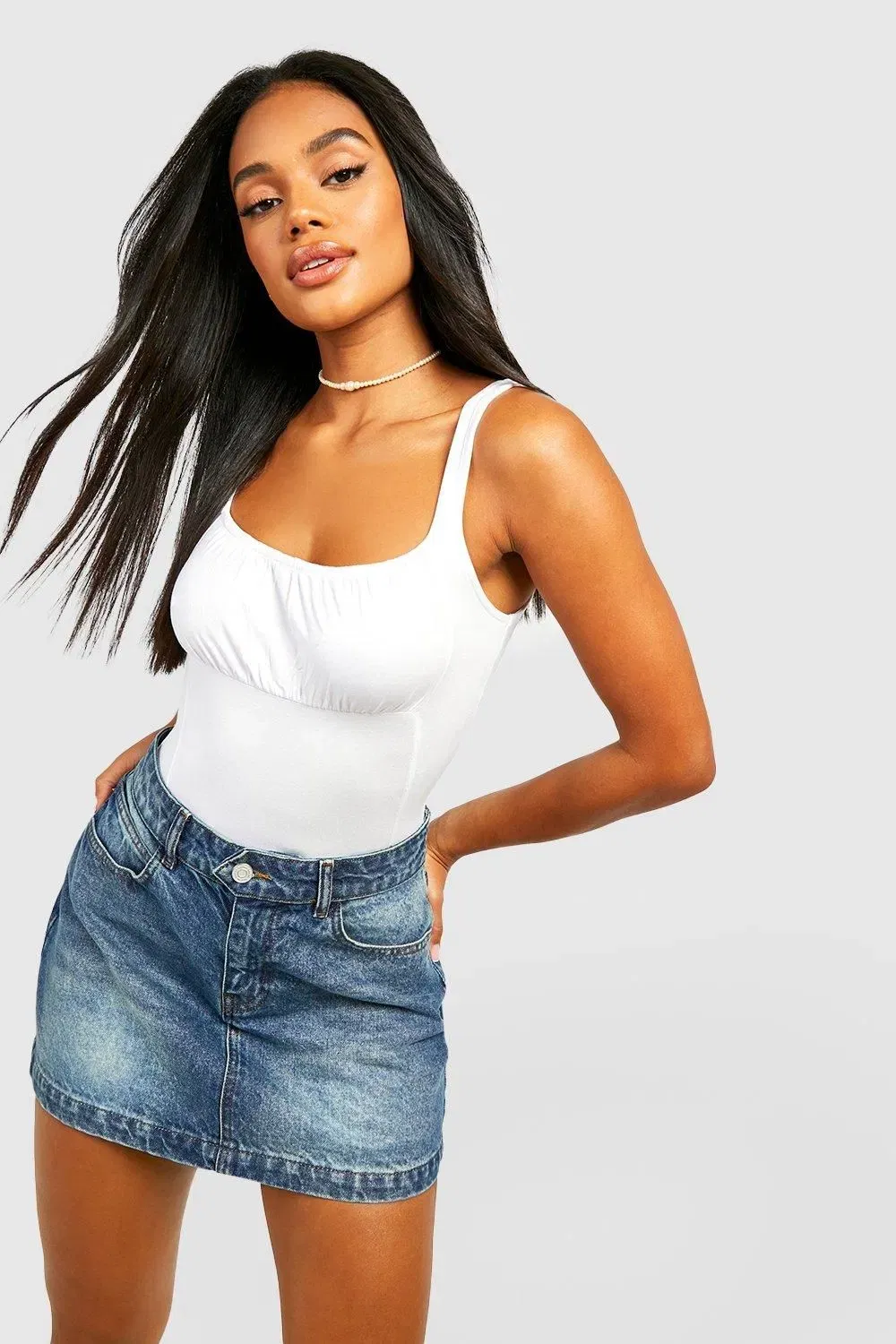 Strappy Square Neck Bodysuit