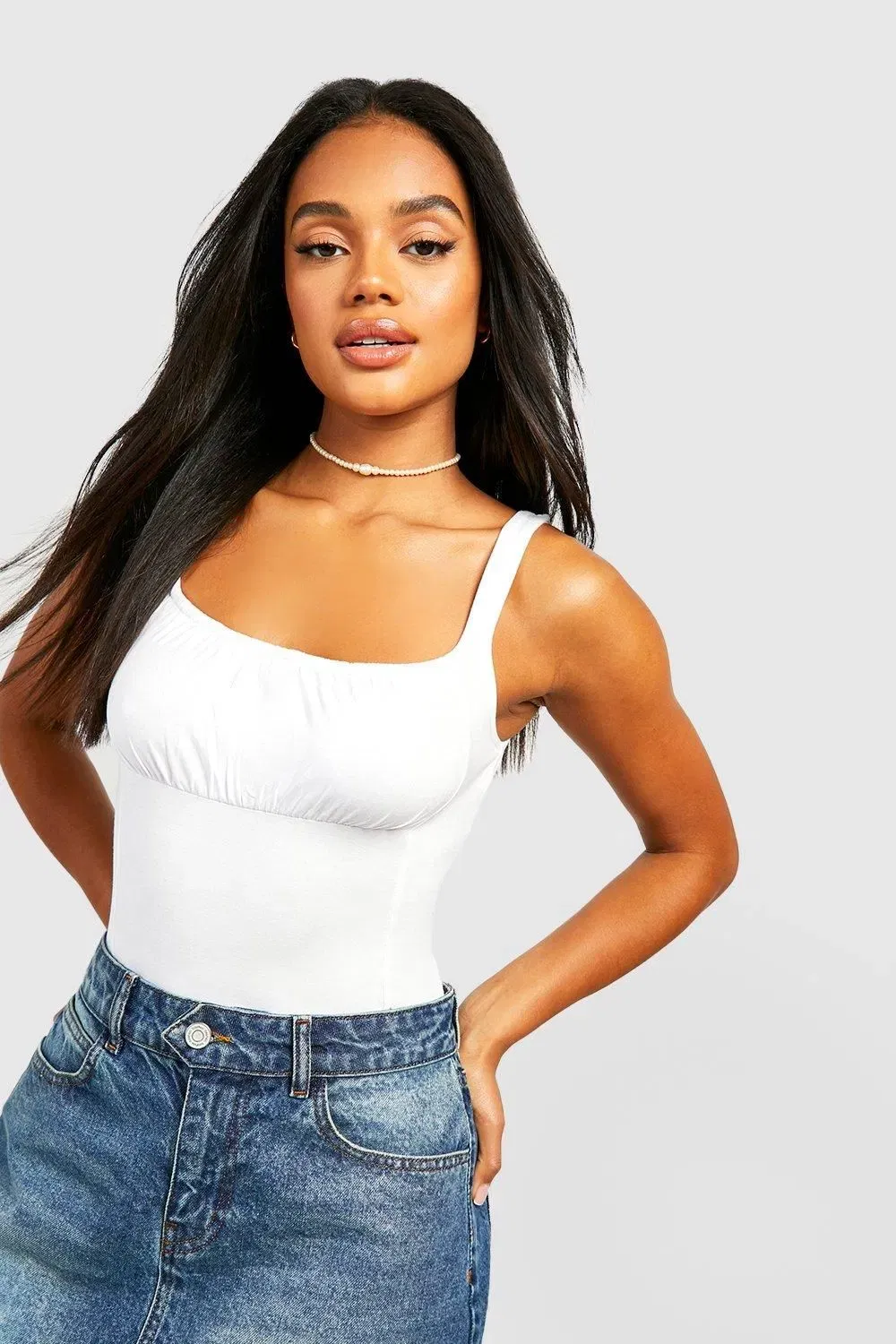 Strappy Square Neck Bodysuit