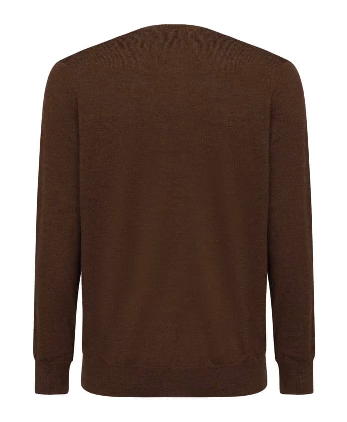 Polo Ralph Lauren Brown Wool Crew Neck Sweater