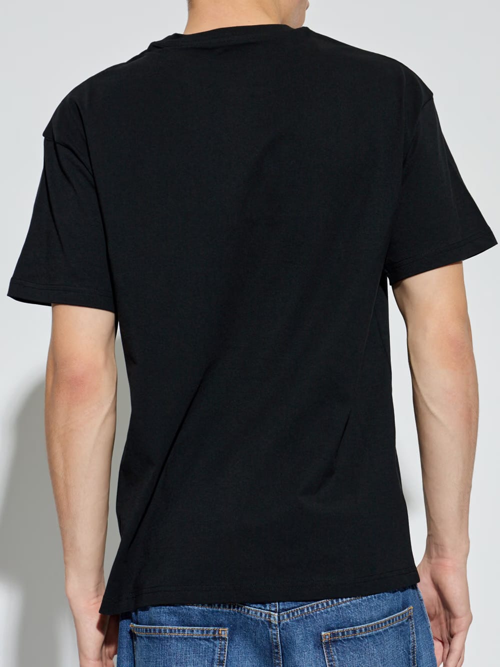 Givenchy Paris Logo Embroidered T-Shirt in Black