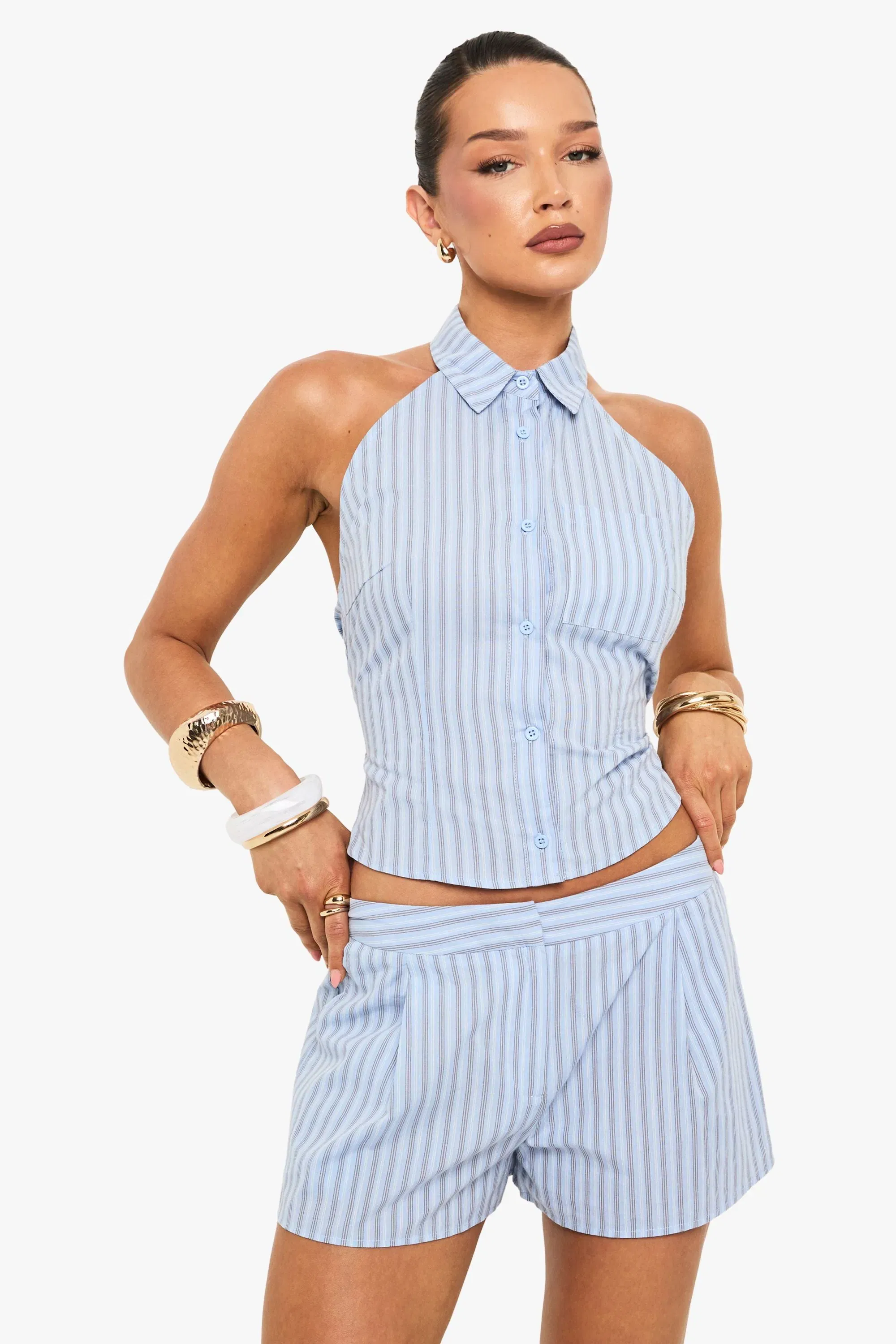 Stripe Tailored Short