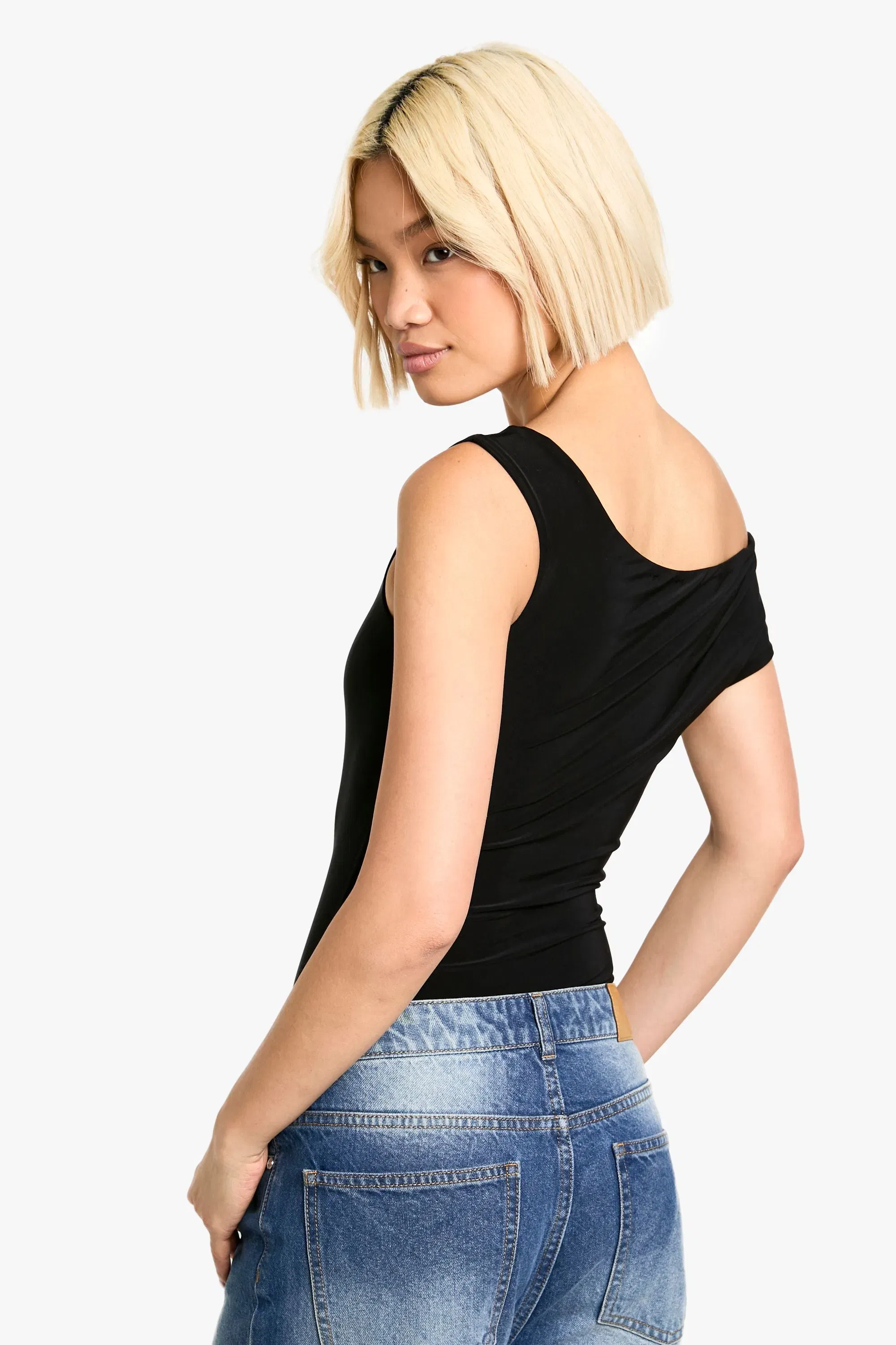 Double Layer Twist Detail Bodysuit