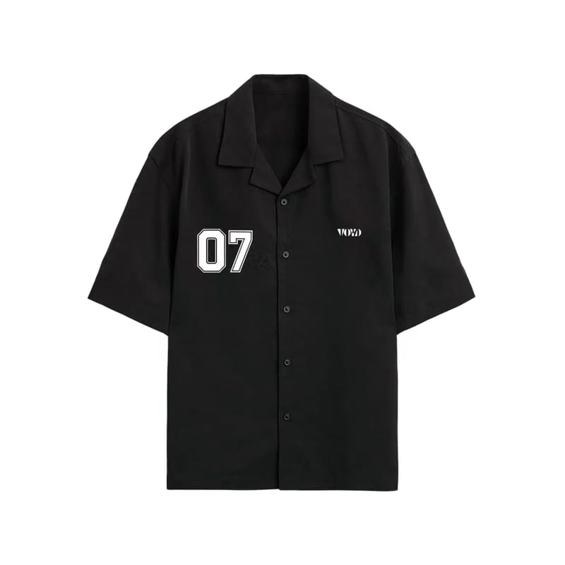 Voyd Football Royalty Black Bowling Shirt