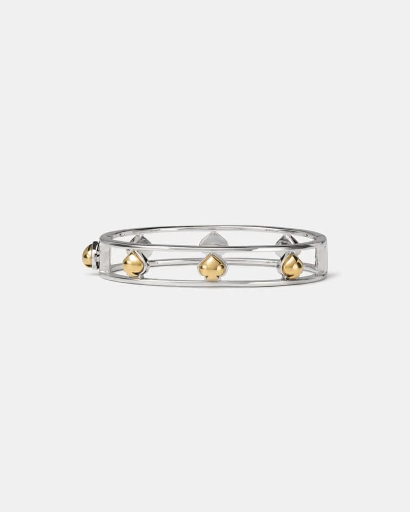 Sculpted Spade Cut Out Bangle
