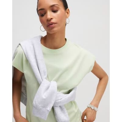 Green Grown On Sleeve T-Shirt