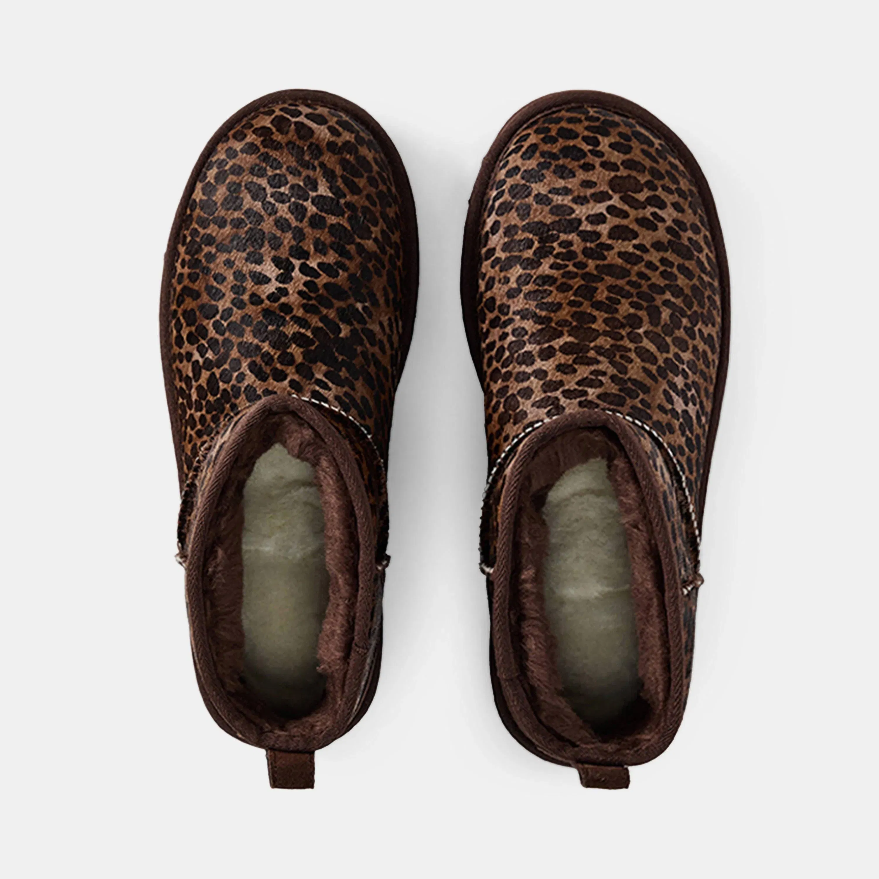Ultra Mini Leopard Print Snug Boots