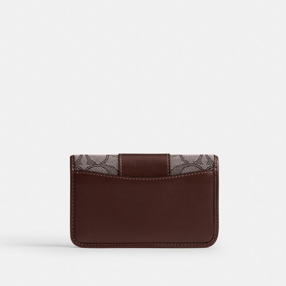 Essential Slim Card Case In Signature Jacquard