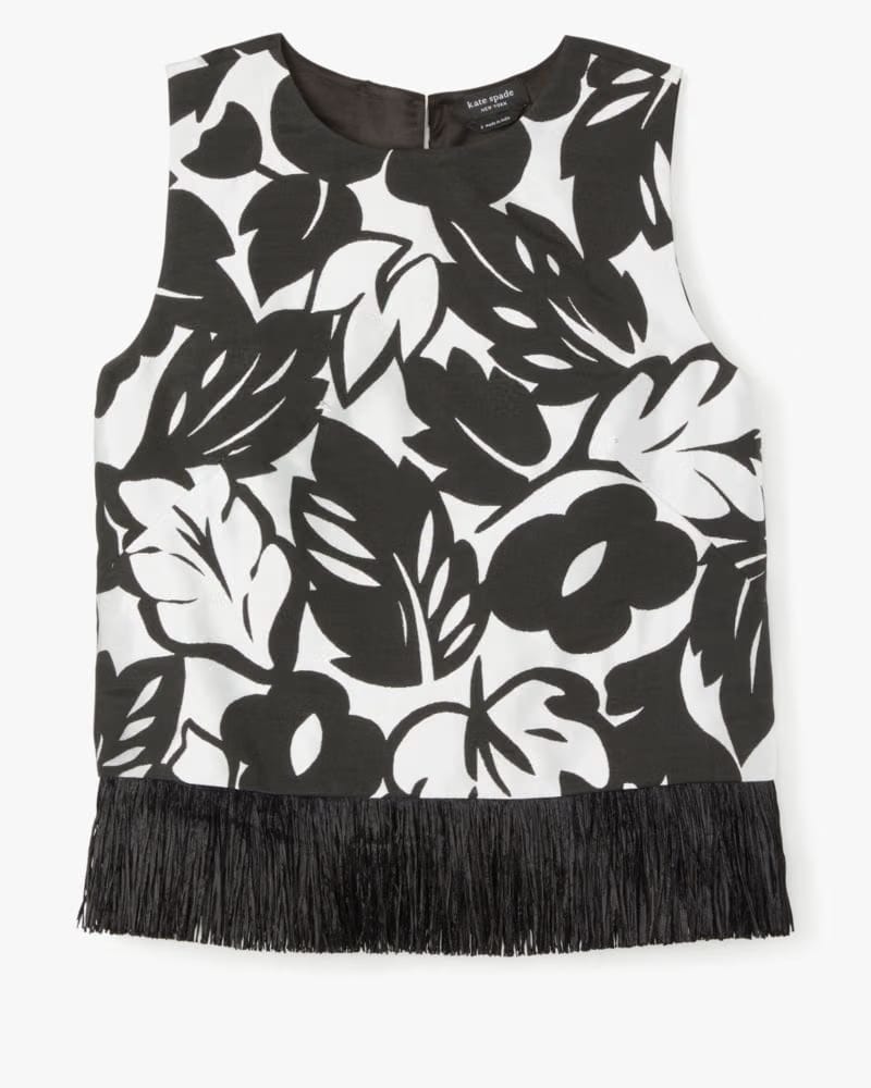 Tropical Foliage Raffia Shell