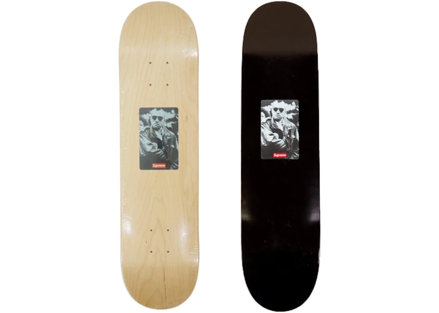 Supreme 20Th Anniversary Taxi Driver Skateboard Deck Black/Natural Set