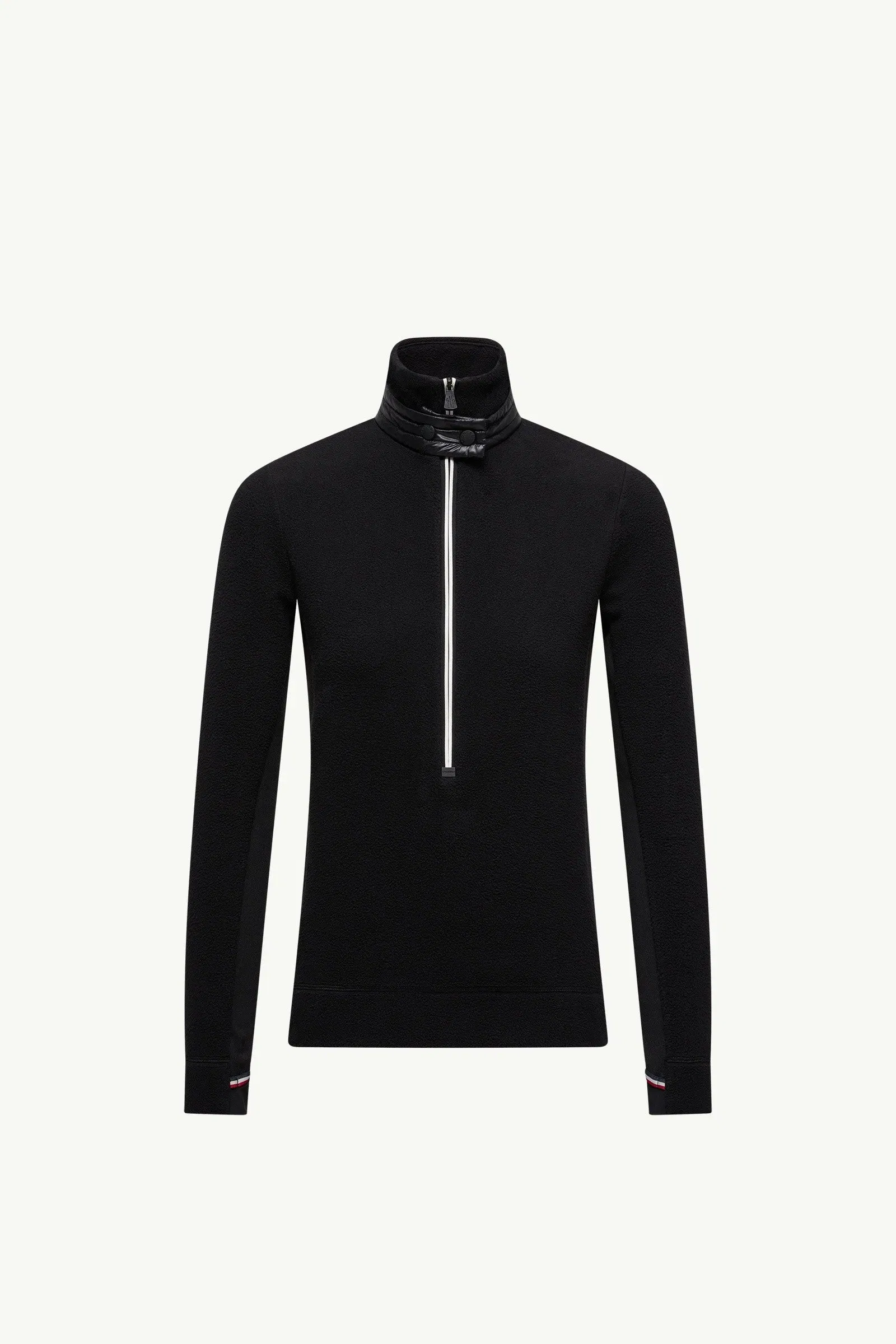Moncler Half-Zip Turtleneck Black Black
