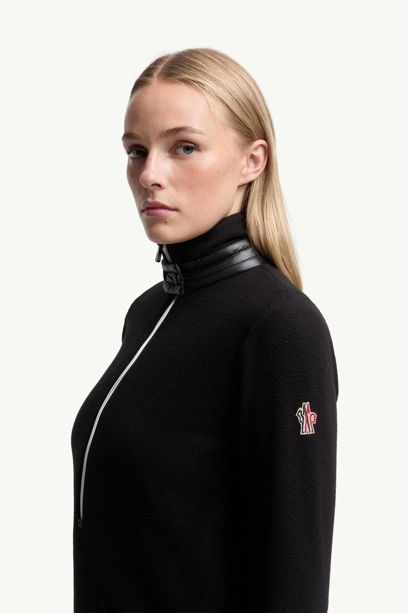 Moncler Half-Zip Turtleneck Black Black
