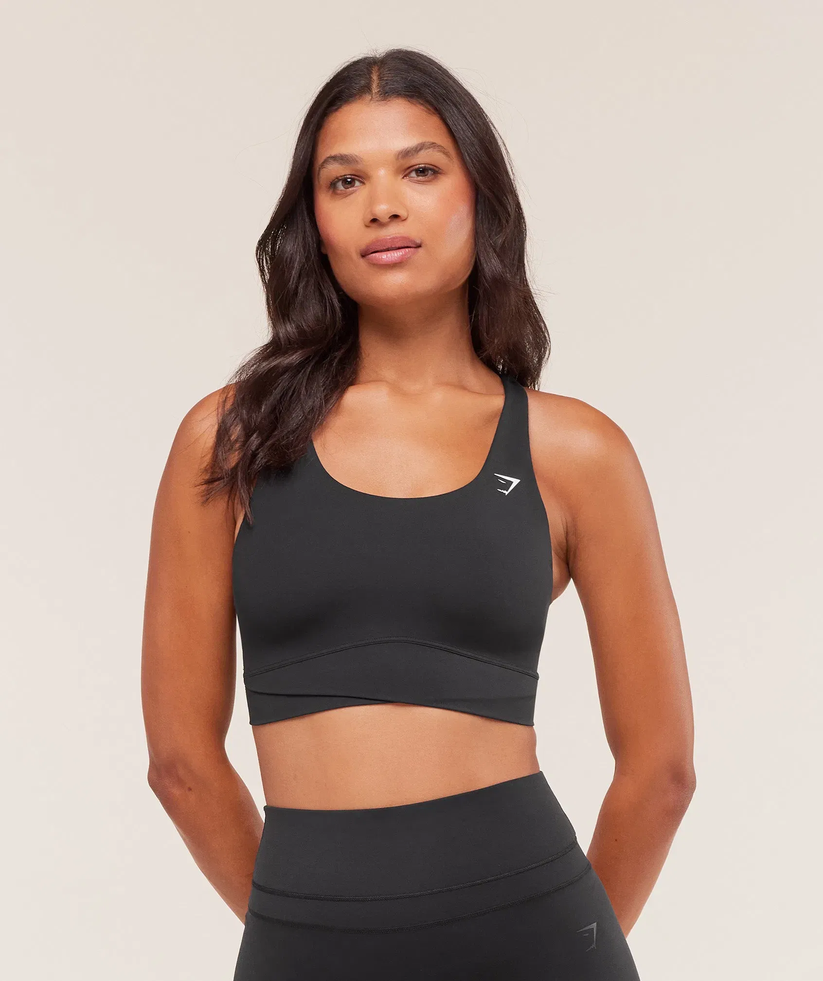 Women's Gymshark Cross Over Sports Bra Black