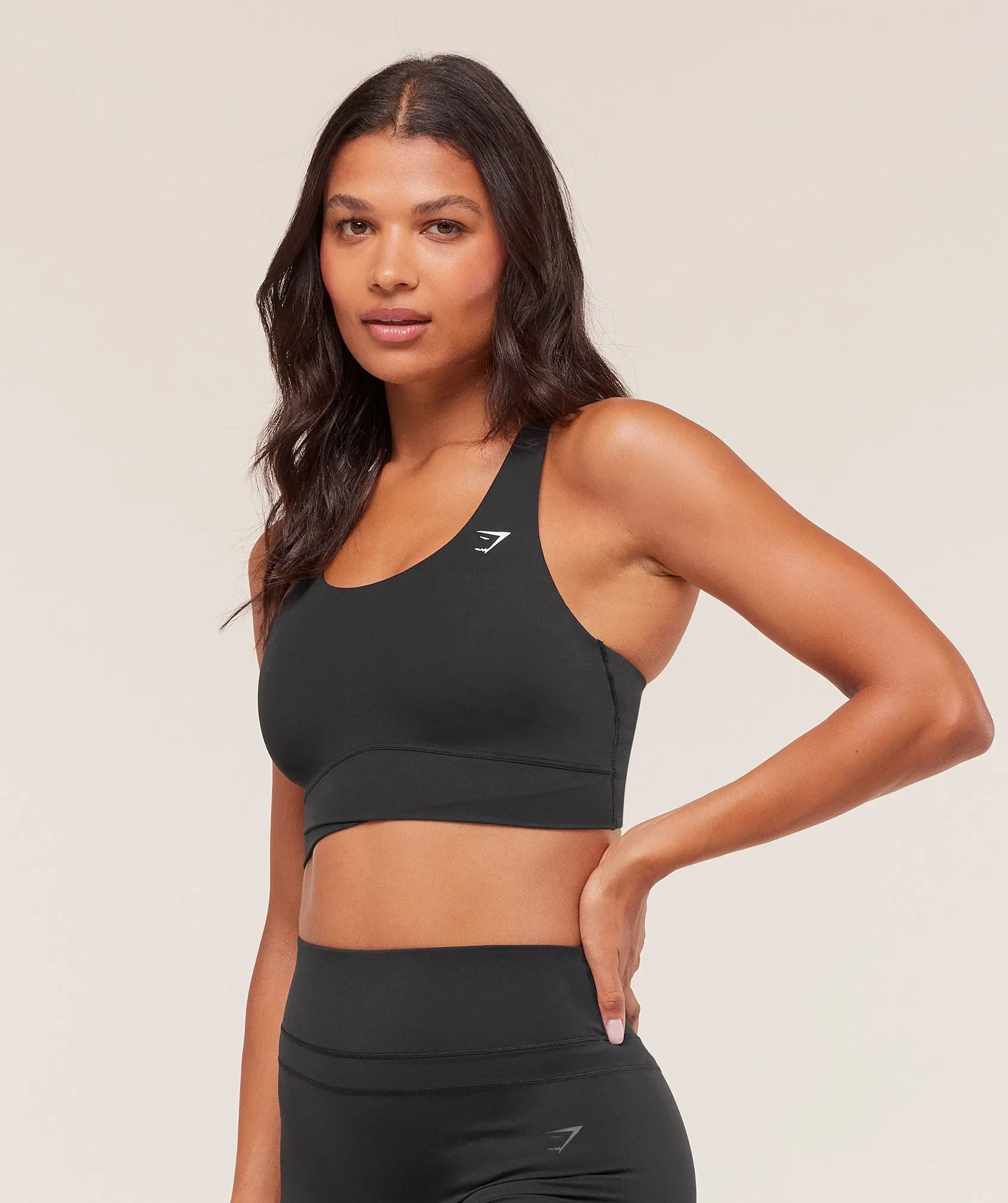 Women's Gymshark Cross Over Sports Bra Black