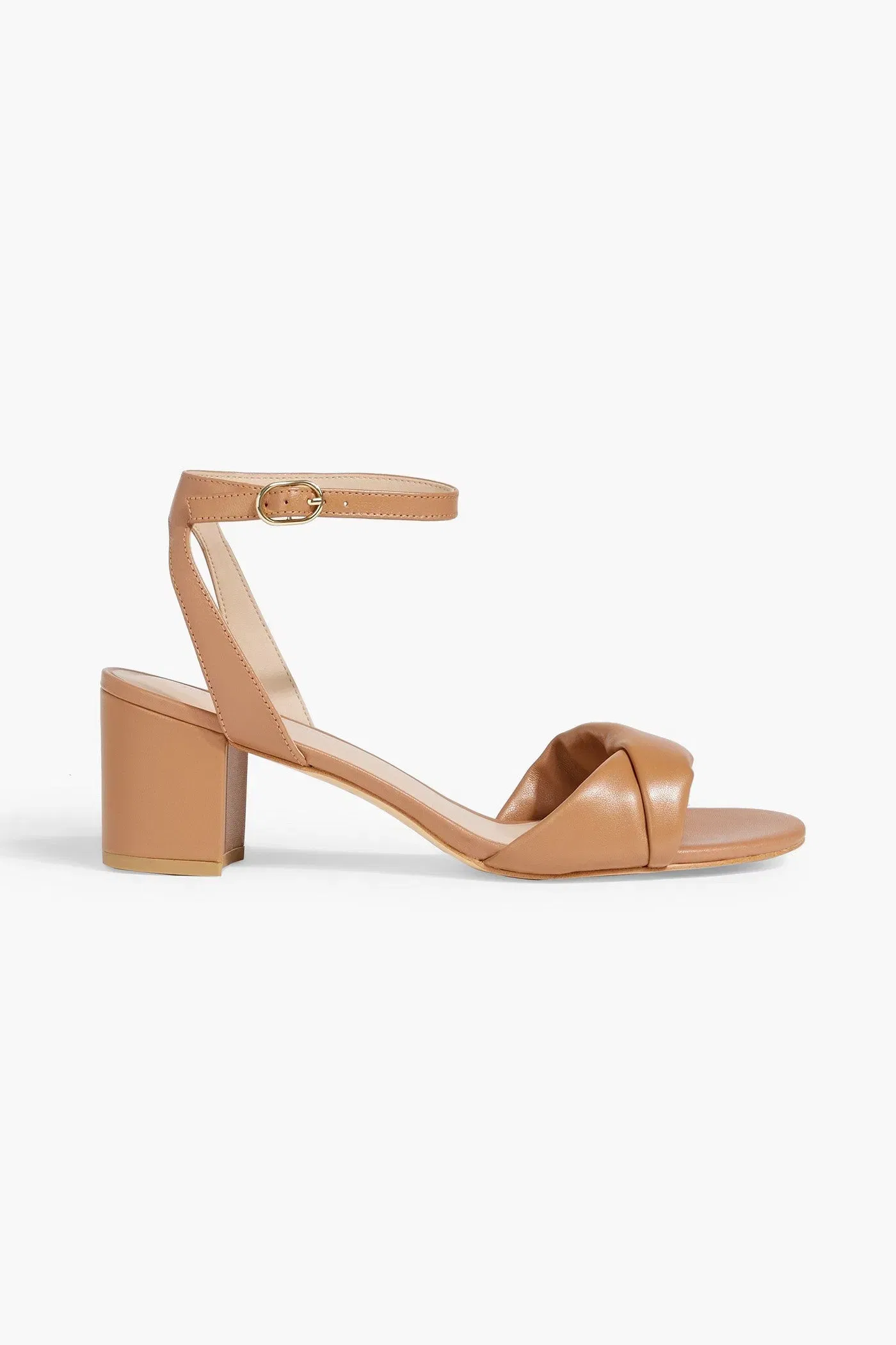 Stuart Weitzman Everly 50 Leather Sandals Tan Women's