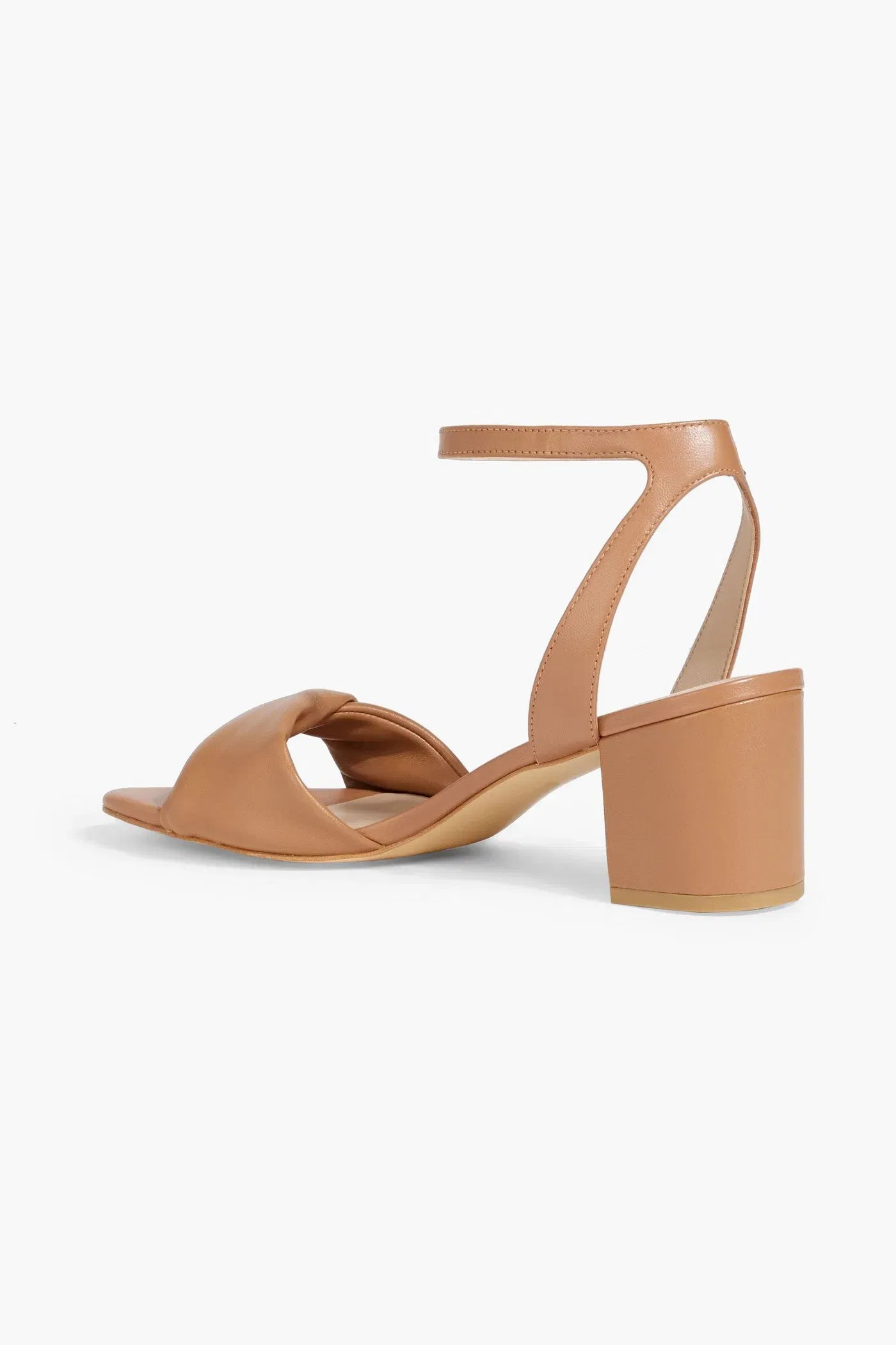 Stuart Weitzman Everly 50 Leather Sandals Tan Women's