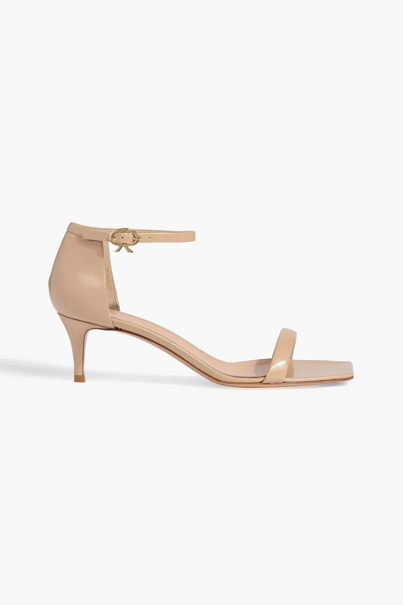 Gianvito Rossi Pat 55 Leather Sandals Sand Women's