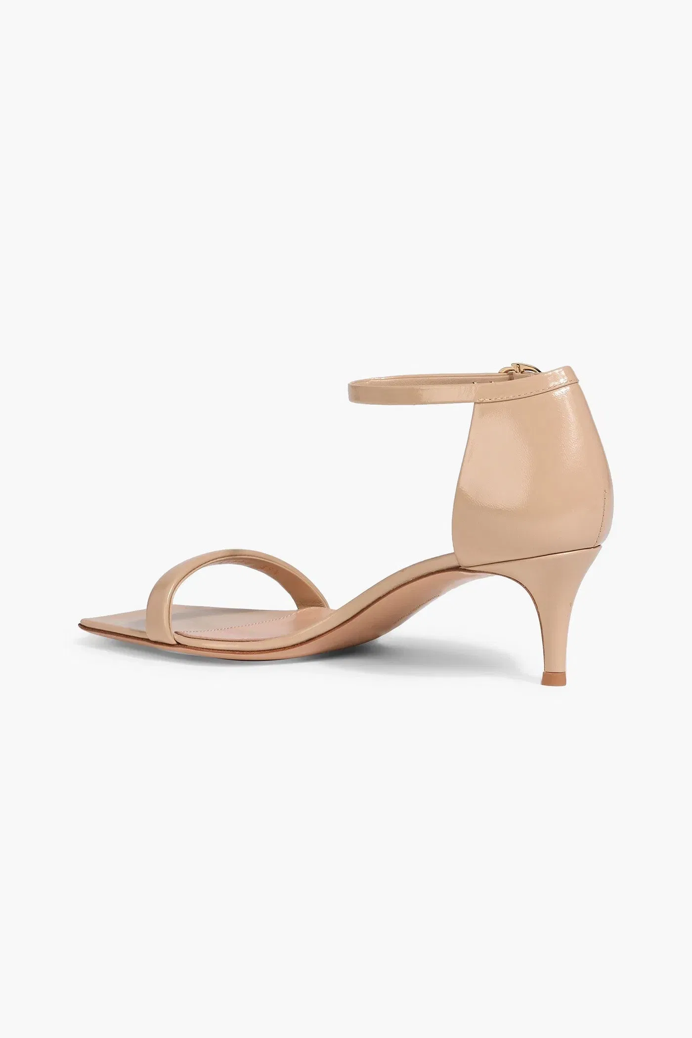 Gianvito Rossi Pat 55 Leather Sandals Sand Women's