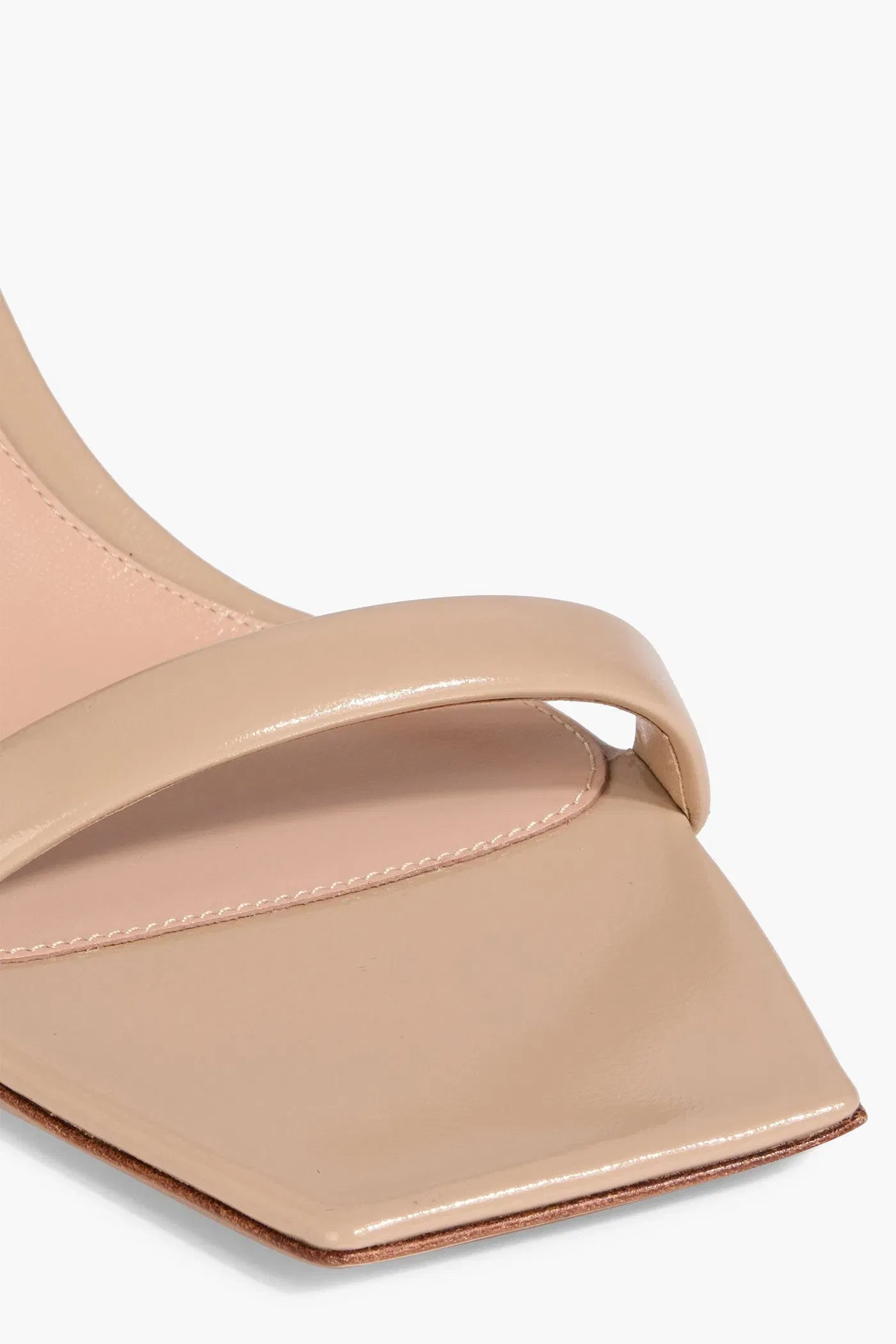 Gianvito Rossi Pat 55 Leather Sandals Sand Women's