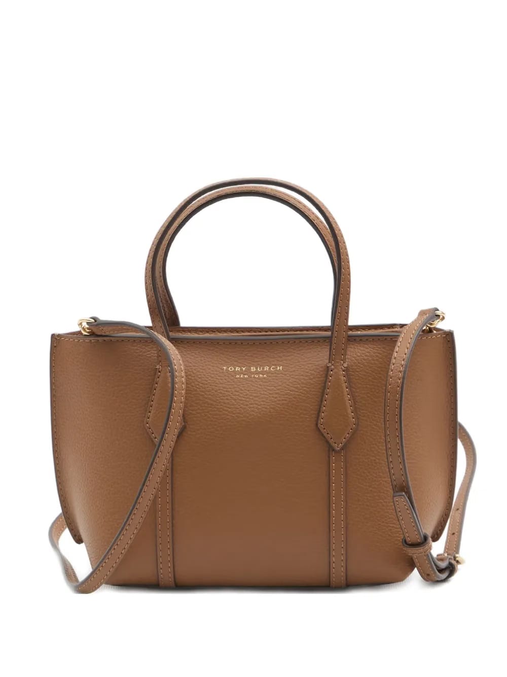 mini Perry zip-top leather tote bag