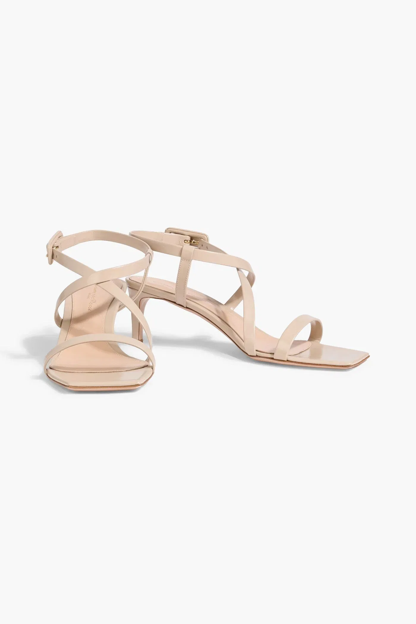 Gianvito Rossi Lindsay Leather Sandals Beige Women's