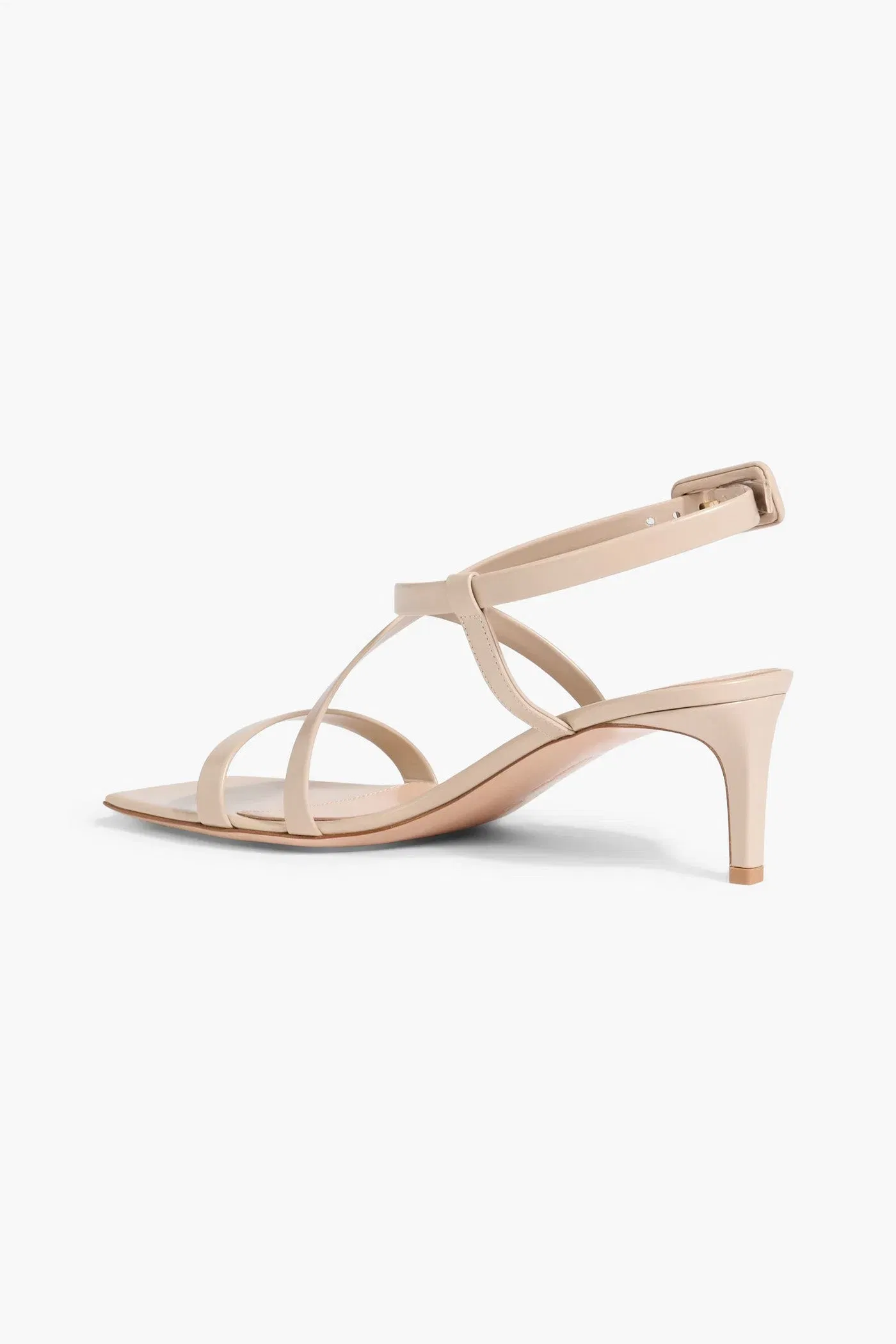 Gianvito Rossi Lindsay Leather Sandals Beige Women's