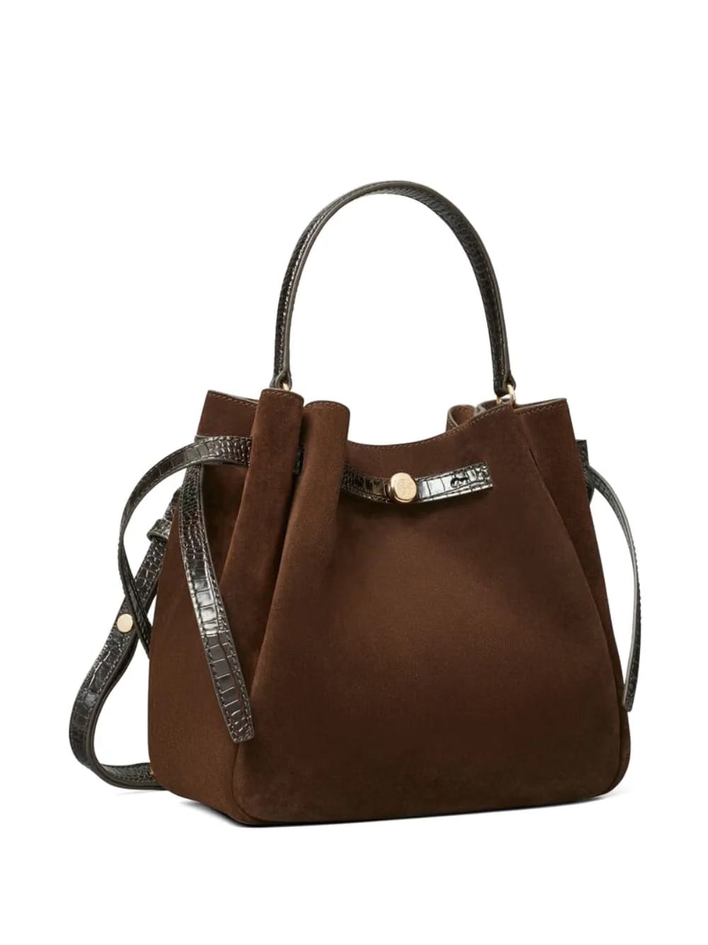 suede bucket bag