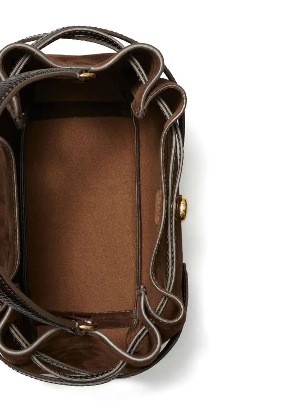 suede bucket bag