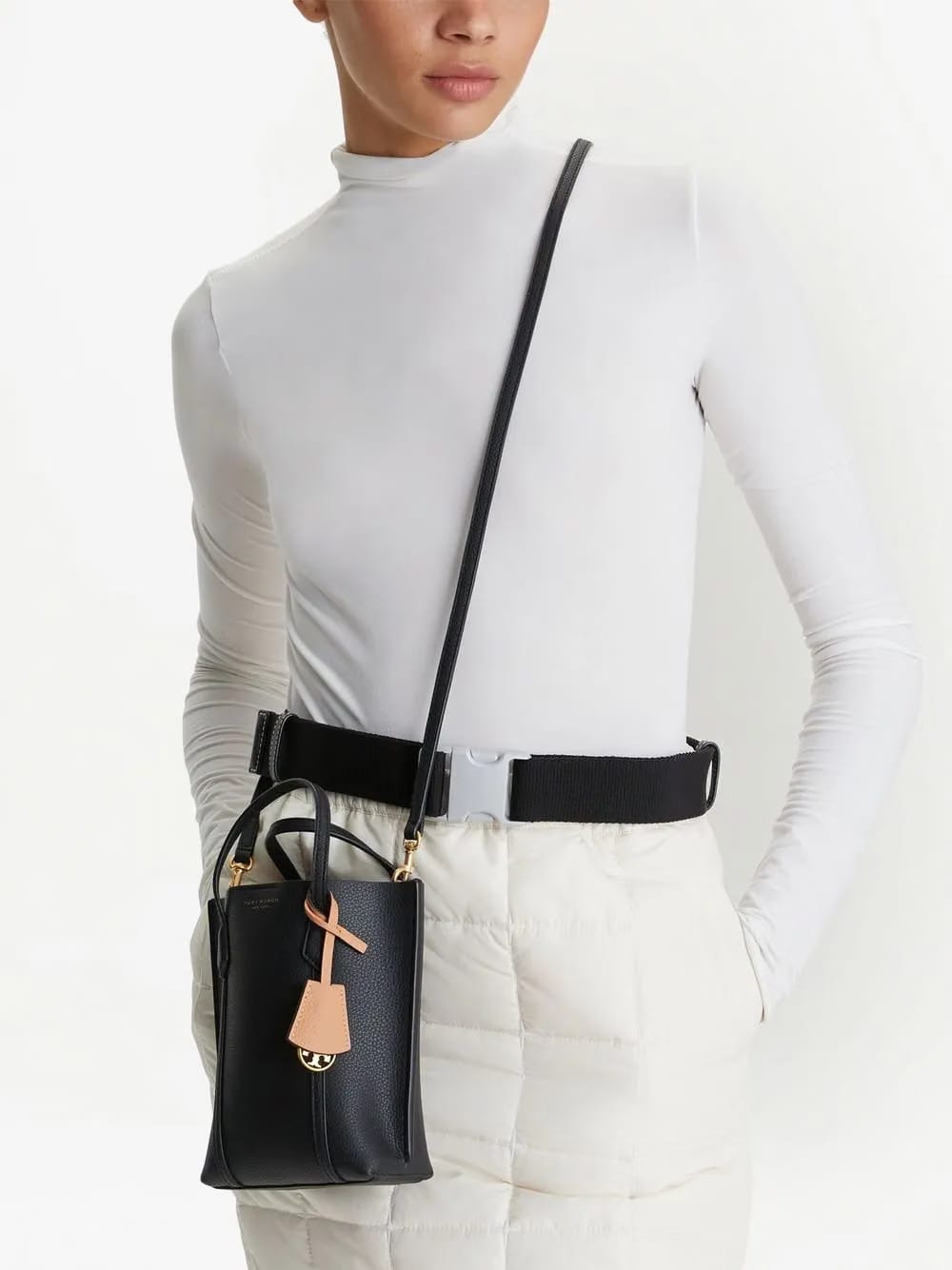Perry grained-leather tote bag