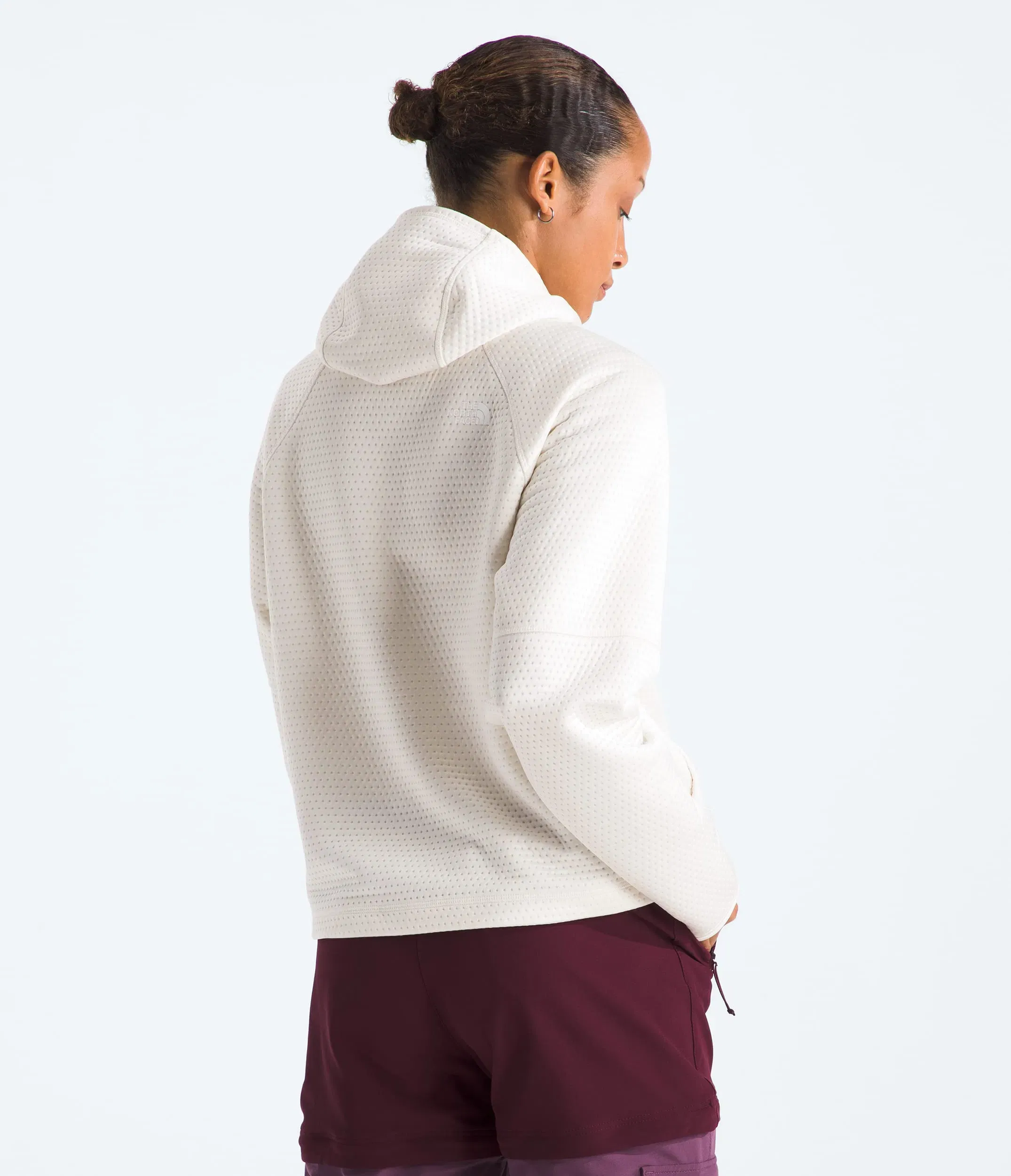 The North Face Women’s DOTKNIT™ Thermal Full-Zip Hoodie White Dune