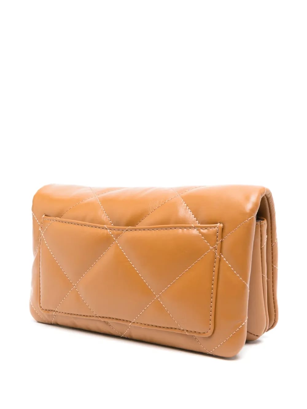 Kira diamond-quilt logo-plaque crossbody bag