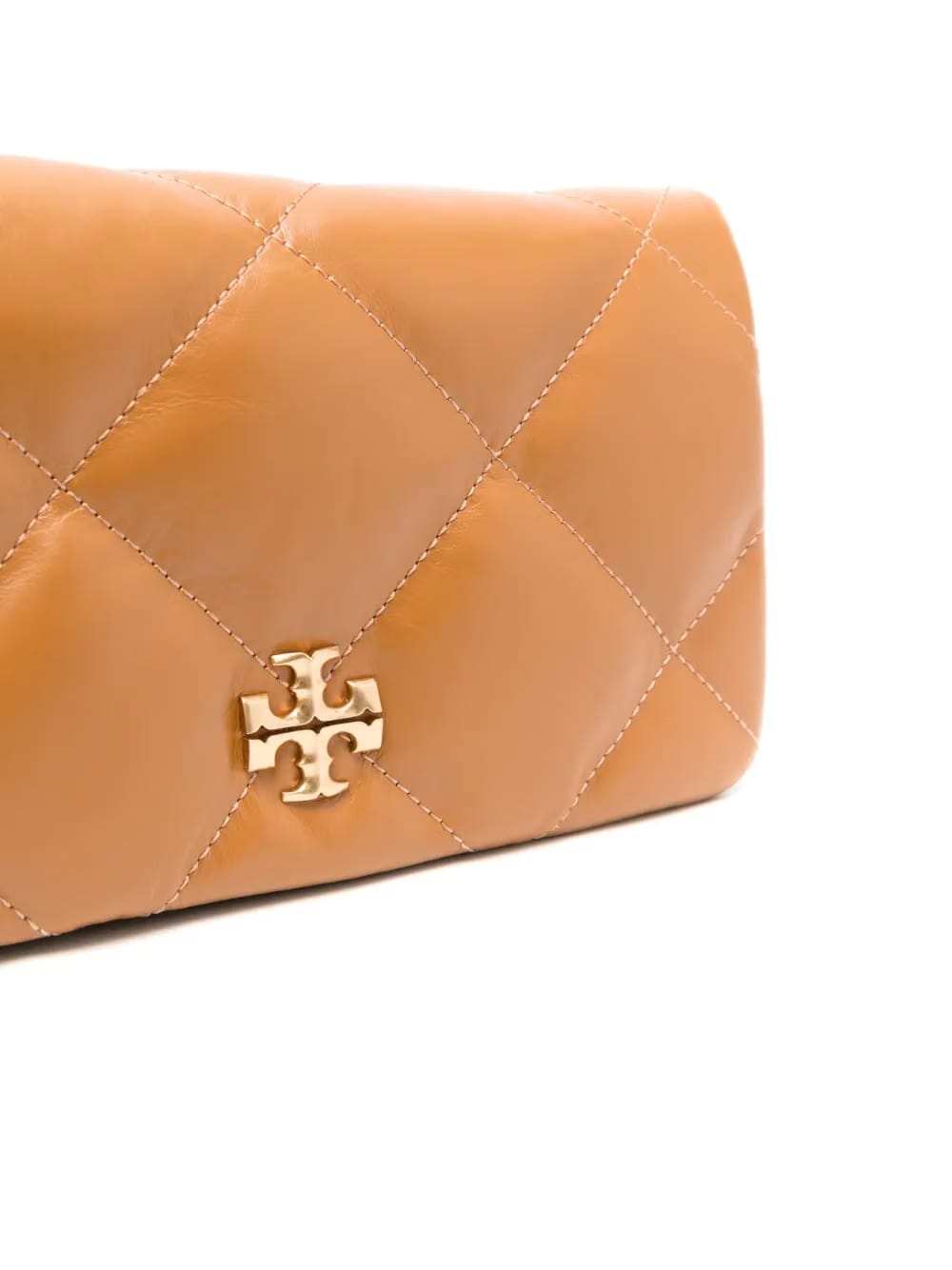 Kira diamond-quilt logo-plaque crossbody bag