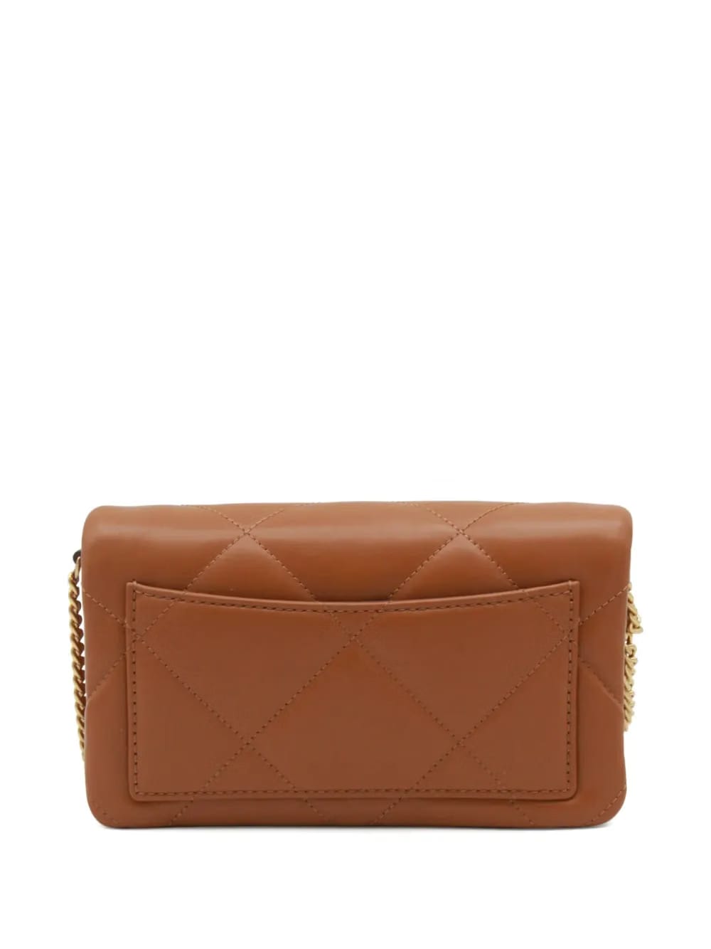 Kira diamond-quilt logo-plaque crossbody bag