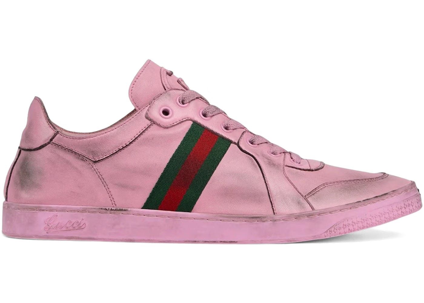 Gucci Stretch Low-Top Sneaker Pink Leather